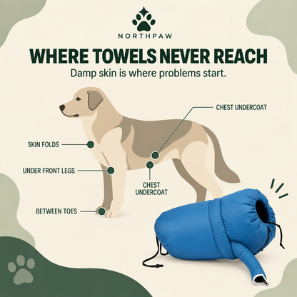 Hands-Free Dog Drying Bag